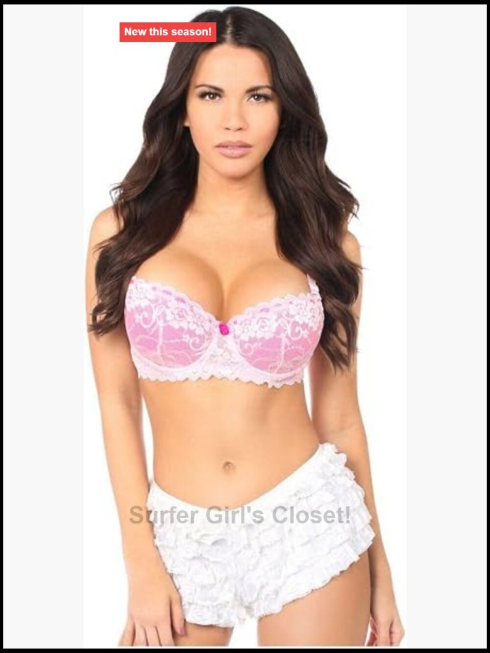 Lace Ruffle Panty Women's Floral Low Rise Boy Shorts Stretchy